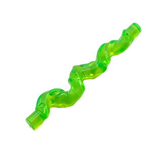 Magic Spell, Vine Twisted with Bar Ends, Part# 3473a Part LEGO® Trans-Bright Green