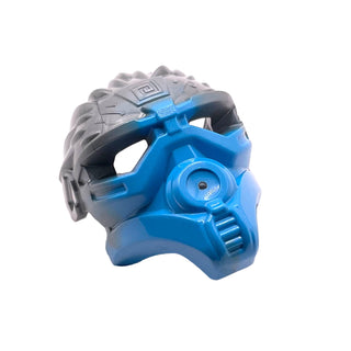 Bionicle Mask of Water (Unity) with Marbled Flat Silver Pattern, Part# 24160pb01 Part LEGO® Dark Azure