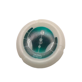 Throwing Disk with Bionicle Kanoka 225 Ga-Metru Pattern, Part# 32171pb075 Part LEGO® Glow In Dark Opaque