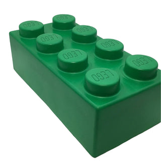 Soft Brick 2x4, Part# 29541 Part LEGO® Green Very Good