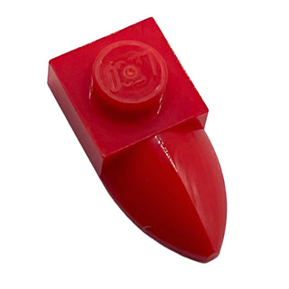 Plate, Modified 1x1 with Tooth Horizontal, Part# 49668 Part LEGO® Red