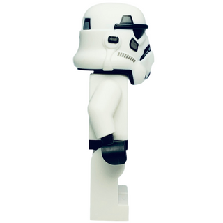 Imperial Stormtrooper - Male, Dual Molded Helmet with Light Bluish Gray Panels on Back, Reddish Brown Head, Grimace, sw1167 Minifigure LEGO®
