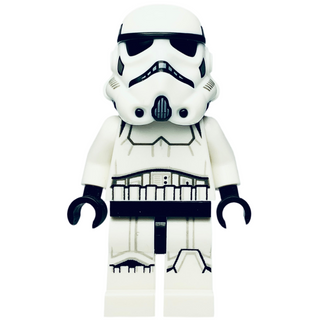 Stormtrooper, (Dual Molded Helmet, Gray Squares on Back) - Male, Light Nougat Head, Frown sw1137 Minifigure LEGO® Like New