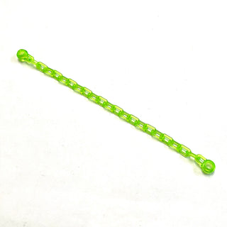 Chain with 21 Links (16-17L), Part# 30104 Part LEGO® Trans-Bright Green