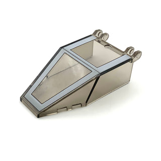 Windscreen 7 x 14 x 1 2/3 with Locking Dual 2 Fingers, 9 Teeth with X-Wing Pattern, Part# 30372p79 Part LEGO® Very Good