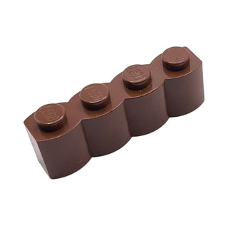 Brick, Modified 1x4 with Log Profile, Part# 30137 Part LEGO® Brown