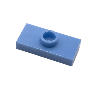Plate, Modified 1x2 with 1 Stud with Groove (Jumper), Part# 3794b Part LEGO® Medium Blue