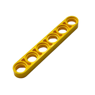 Technic Liftarm Thin 1x6, Part# 32063 Part LEGO® Yellow