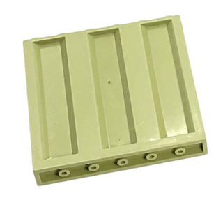 Panel 1x6x5 with Corrugated Profile Part# 23405 Part LEGO® Olive Green