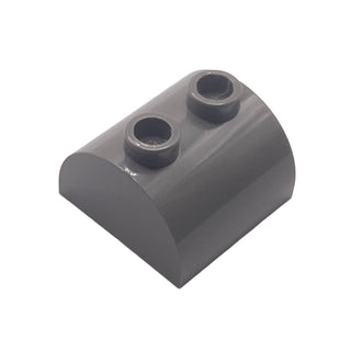 Slope, Curved 2x2 Double with 2 Hollow Studs, Part# 30165 Part LEGO® Dark Gray