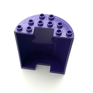 Cylinder Half 3x6x6 with 1x2 Cutout, Part# 87926 Part LEGO® Dark Purple  