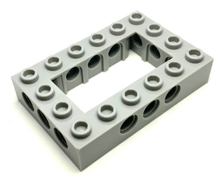 Technic, Brick 4x6 Open Center, Part# 32531 Part LEGO® Light Bluish Gray  