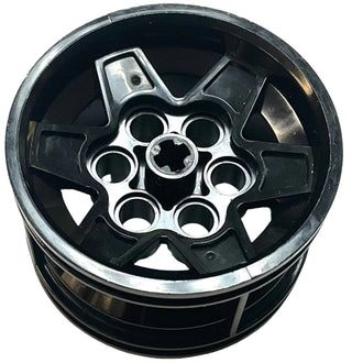 Wheel 43.2mm D. x 26mm Technic Racing Small, 6 Pin Holes, Part# 56908 Part LEGO® Black
