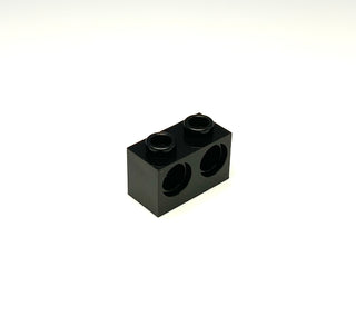 Technic, Brick 1x2 with Holes, Part# 32000 Part LEGO® Black  