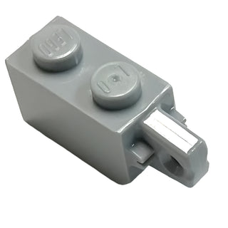 Hinge Brick 1 x 2 Locking with 1 Finger Vertical End, Part# 30364 Part LEGO® Light Bluish Gray