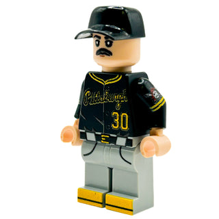 Paul #30 Pittsburgh Baseball Player Minifig made using LEGO parts Custom minifigure B3 Customs