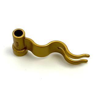 Flag 4x1 Wave Right, Part# 4495b Part LEGO® Metallic Gold