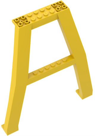 Support Crane Stand Double, Part# 2635 Part LEGO® Yellow