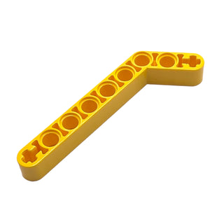 Technic Liftarm, Modified Bent Thick 1x9 (7-3), Part# 32271 Part LEGO® Yellow