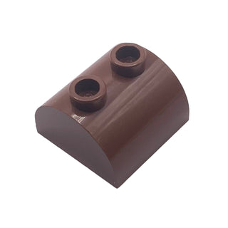 Slope, Curved 2x2 Double with 2 Hollow Studs, Part# 30165 Part LEGO® Brown
