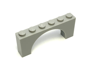 Arch 1x6x2 (Thin Top without Reinforced Underside), Part# 12939 Part LEGO® Light Bluish Gray  