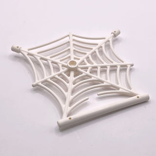 MISMOLD Short Shot Part - Spider Web Flat with Hollow Stud, Bar Ends, and Bar, Part# 90981 Part LEGO® White