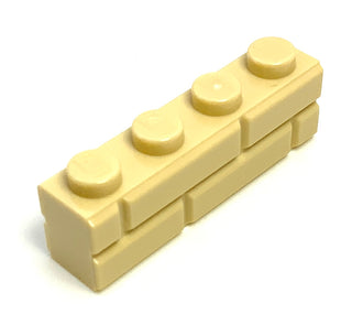 Brick, Modified 1x4 with Masonry Profile, Part# 15533 Part LEGO® Tan  