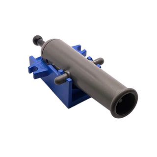 LEGO® Cannon with Cannon Base Part LEGO® Blue Projectile Launcher Cannon Transitional with Black Handle