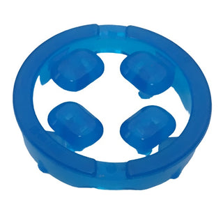 Rock Faceted with Small Pin (Infinity Stone), 4 on Sprue, Part# 36451 Part LEGO® Trans-Dark Blue