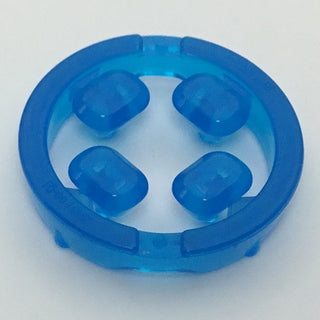 Rock Faceted with Small Pin (Infinity Stone), 4 on Sprue, Part# 36451 Part LEGO® Trans-Dark Blue  