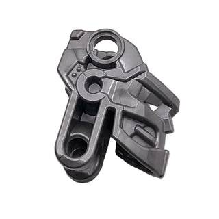 Bionicle Head Connector Block (Toa Okoto), Part# 19049 Part LEGO® Flat Silver