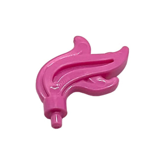 Flame Small Minifigure Plume Feather, Part# 64647 Part LEGO® Dark Pink