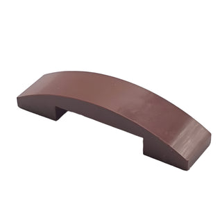 Slope, Curved 4 x 1 x 2/3 Double, Part# 93273 Part LEGO® Reddish Brown 1 Part