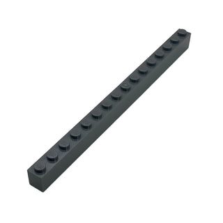 Brick 1x16, Part# 2465 Part LEGO® Dark Bluish Gray 1 Part