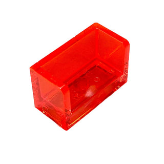 Panel 1x2x1 with Rounded Corners and 2 Sides, Part# 23969 Part LEGO® Trans-Neon Orange