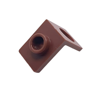 Minifigure Neck Bracket with Back Stud (Thick Back wall), Part# 28974 Part LEGO® Reddish Brown