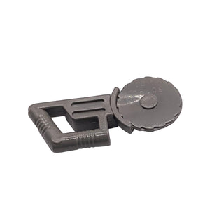 Minifigure, Utensil Tool Circular Blade Saw, Part# 30194 Part LEGO® Dark Gray
