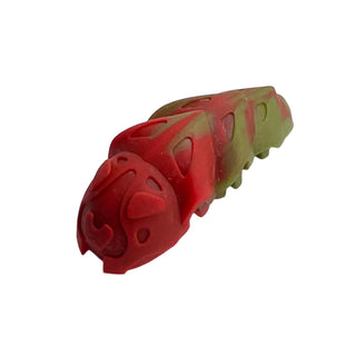 Bionicle Rahkshi Kraata Stage 6 with Marbled Pattern, Part# kraata6 Part LEGO® Red Head (Metallic Green Tail)