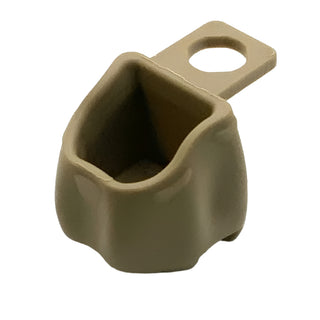 Minifigure Body Wear, Backpack/Bag Open, Part# 92590 Part LEGO® Dark Tan
