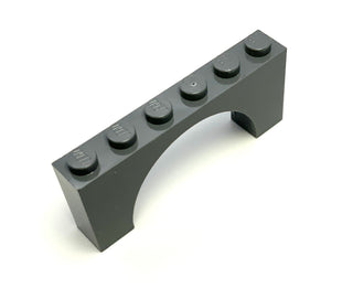 Arch 1x6x2 (Medium Thick Top without Reinforced Underside), Part# 15254 Part LEGO® Dark Bluish Gray  