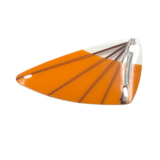 Plastic Triangle 6x12 Wing with Brown Spars and Orange Cloth Pattern, Part# x66px15 Part LEGO®