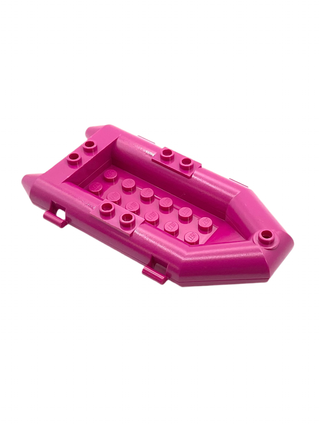 Boat, Small Rubber Raft, Part# 30086c01 Part LEGO® Magenta Very Good