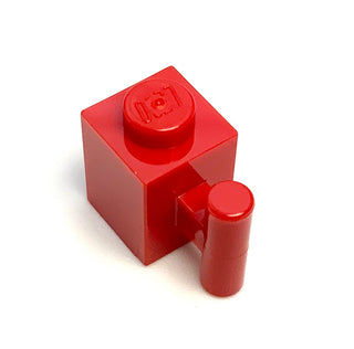 Brick, Modified 1x1 with Bar Handle, Part# 2921 Part LEGO® Red
