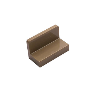 Panel 1 x 2 x 1 with Rounded Corners, Part# 4865b Part LEGO® Dark Tan
