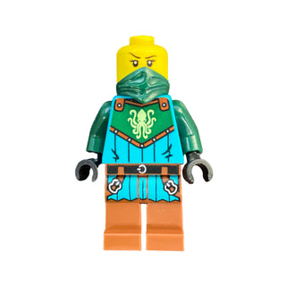 Kraken Warrior - Female, Reddish Brown Helmet, idea234 Minifigure LEGO®