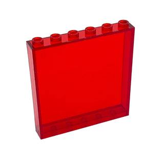 Panel 1x6x5, Part# 59349 Part LEGO® Trans-Red 1 Part