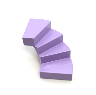 Stairs 6x6x4 Curved, Part# 28466 Part LEGO® Lavender