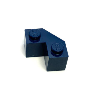 Brick, Modified Facet 2x2, Part# 87620 Part LEGO® Dark Blue