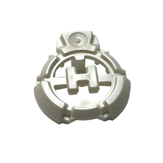 Hero Factory Chest Badge with 'H' and Flat Bottom, Part# 92199 Part LEGO® White