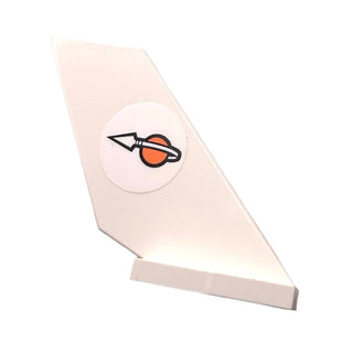 Tail Shuttle with Classic Space Logo Pattern Model Right Side (Sticker), Part# 6239pb030R Part LEGO®